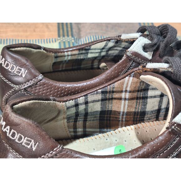Steve Madden Zeale Brown Leather Casual Sneakers Mens Size 10 NOS 2010 main image 8